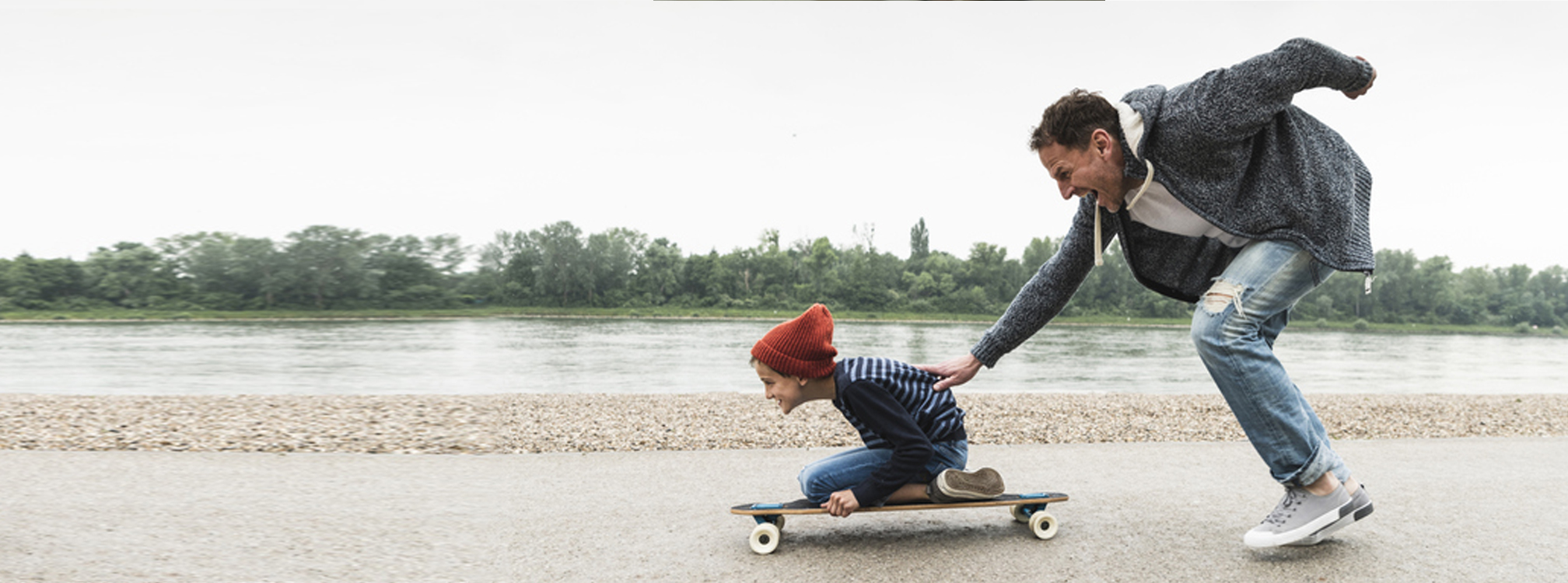 Michelle Liske MD - Father and son skateboarding